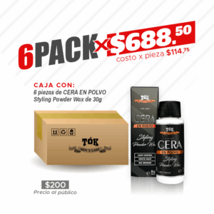 6Pack Cera en Polvo